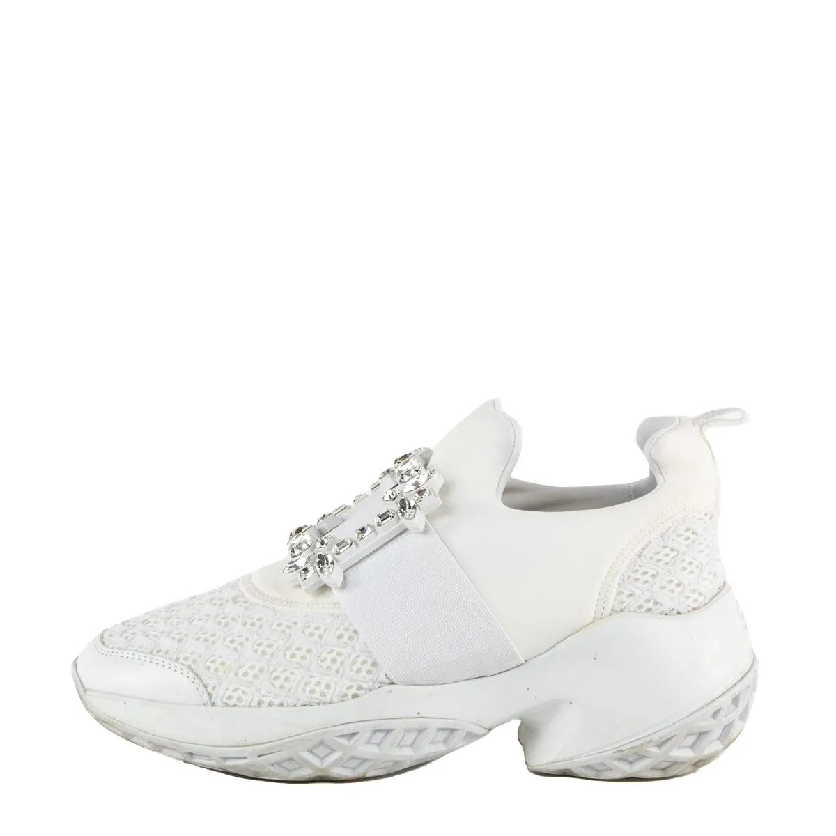 Roger Vivier White Chunky Sneakers Size US 7.5 | EU 37.5
