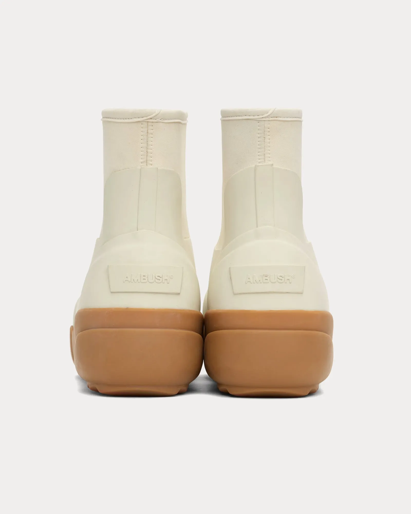 Rubber White Boots