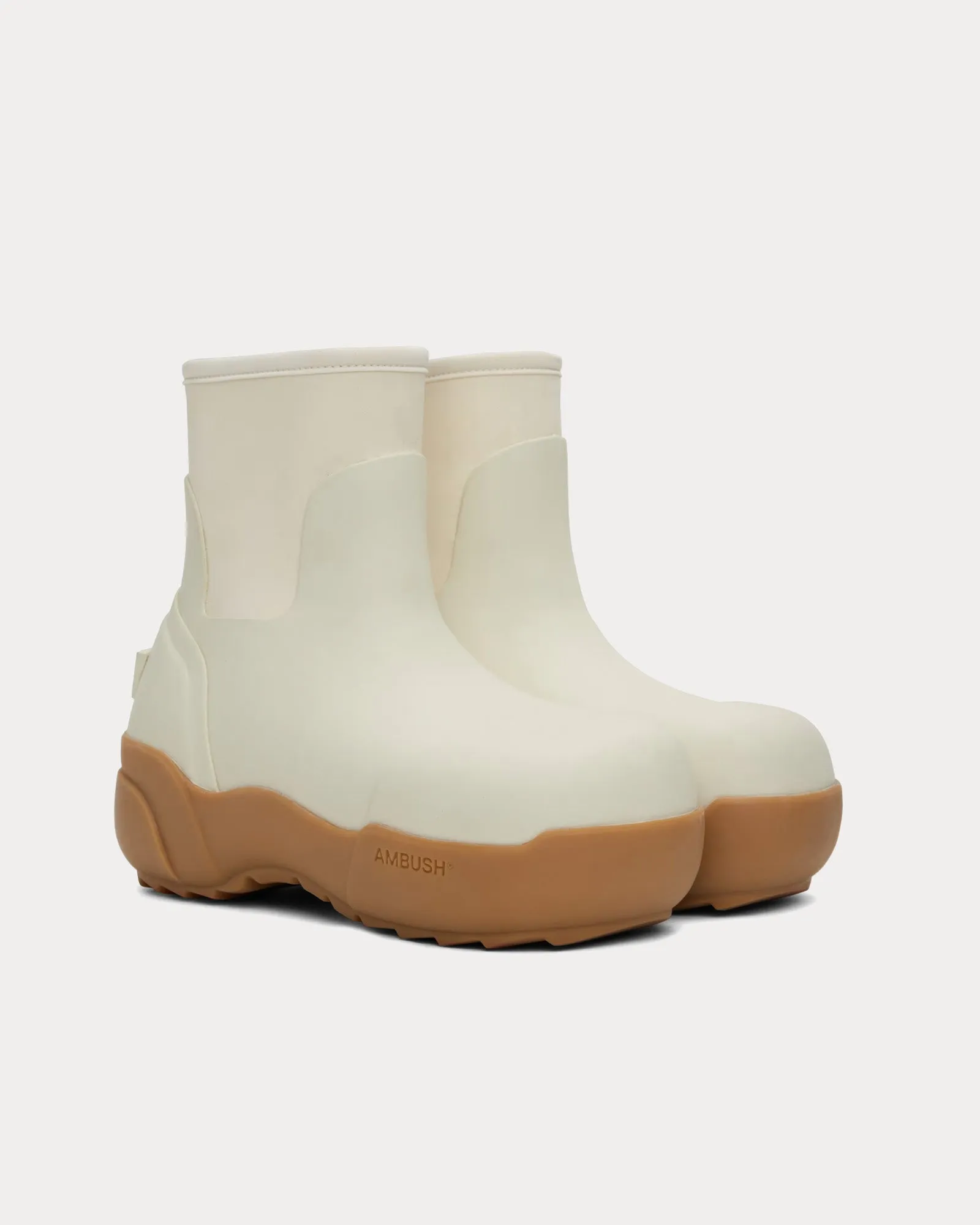 Rubber White Boots