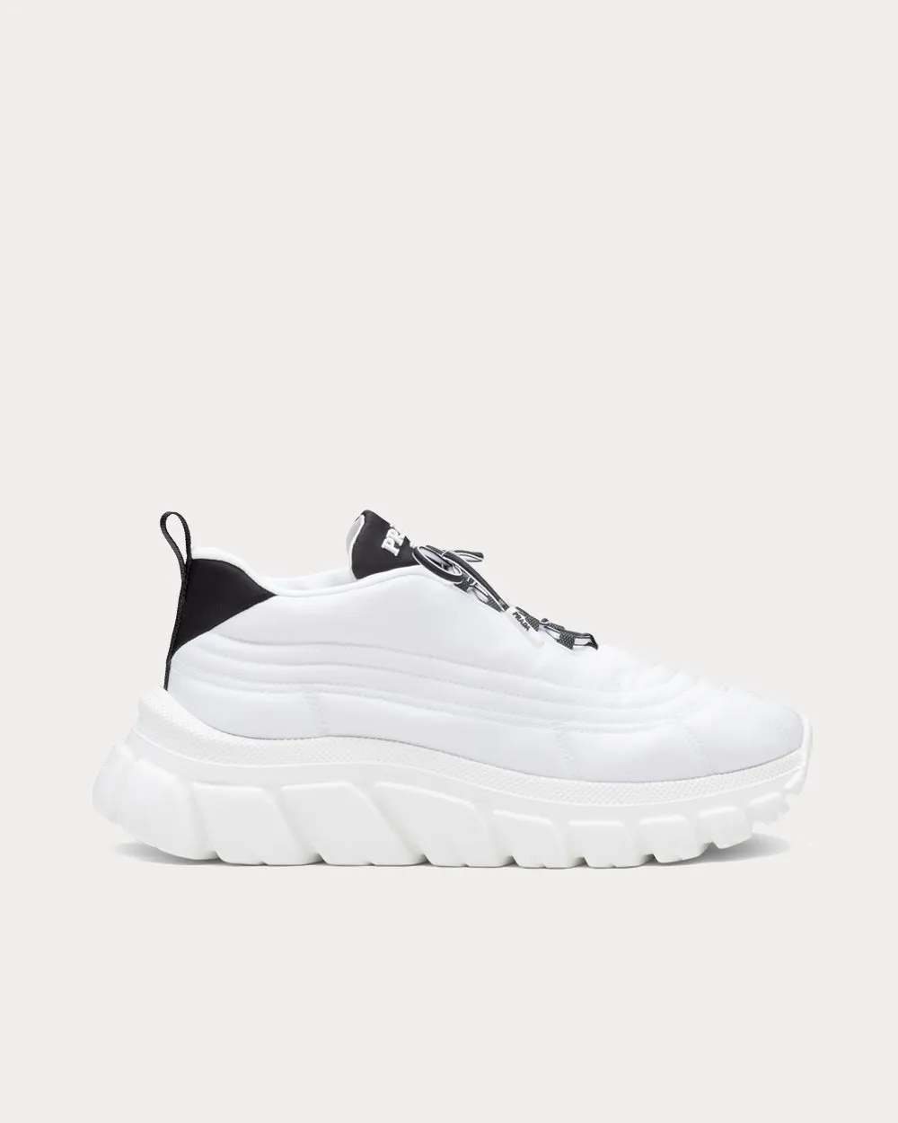 Rush Gabardine Re-Nylon White Low Top Sneakers