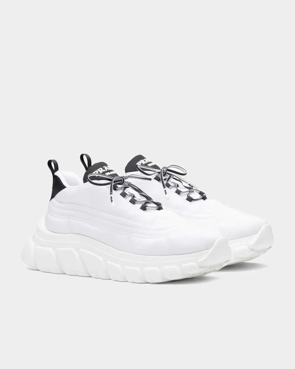 Rush Gabardine Re-Nylon White Low Top Sneakers