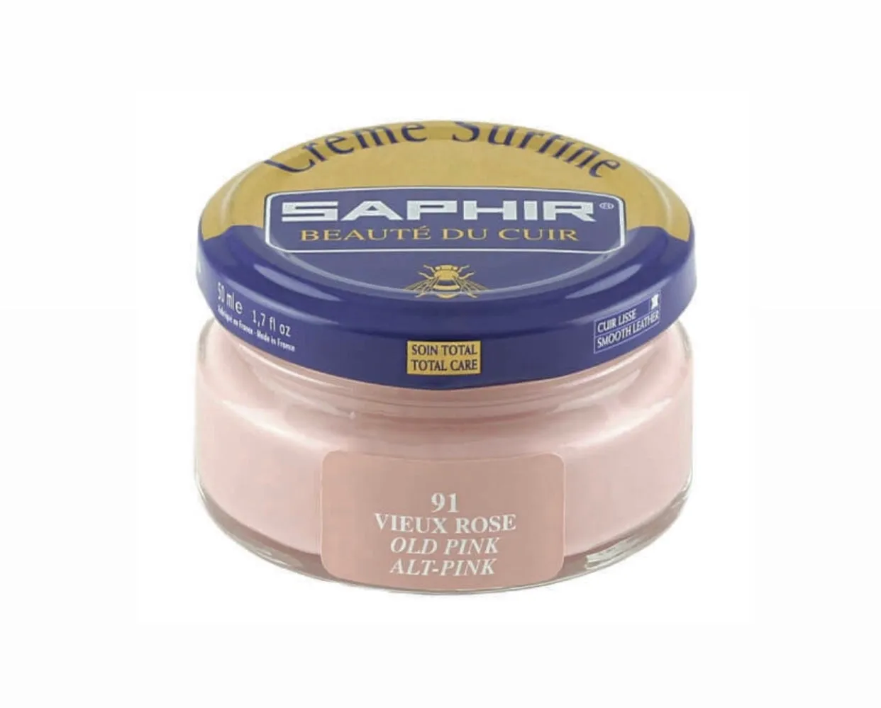Saphir Old Pink Renovating Cream Polish 50ml Made In France