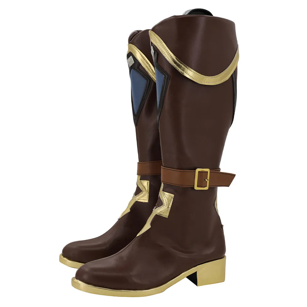 SeeCosplay Genshin Impact Kaeya Cosplay Shoes Boots Halloween Costumes Accessory Custom Made