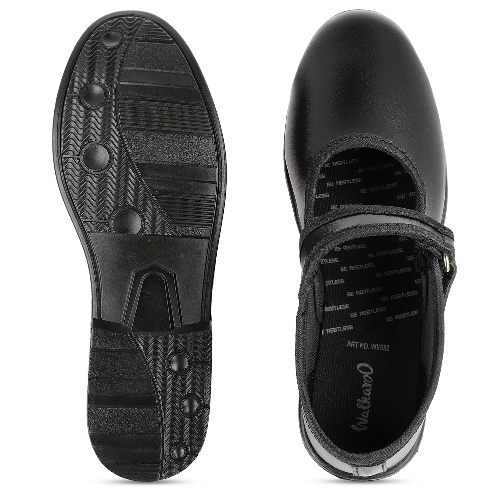 Senior Girls School Shoes - WV552 Black