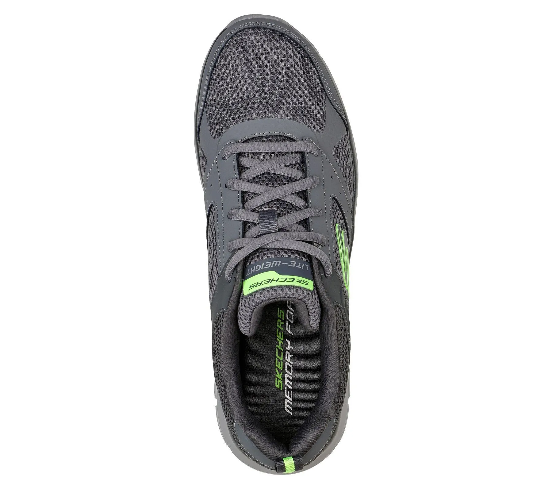 Skechers Men's Track - Syntac Sport Shoes in Charcoal, Sizes 10 to 12