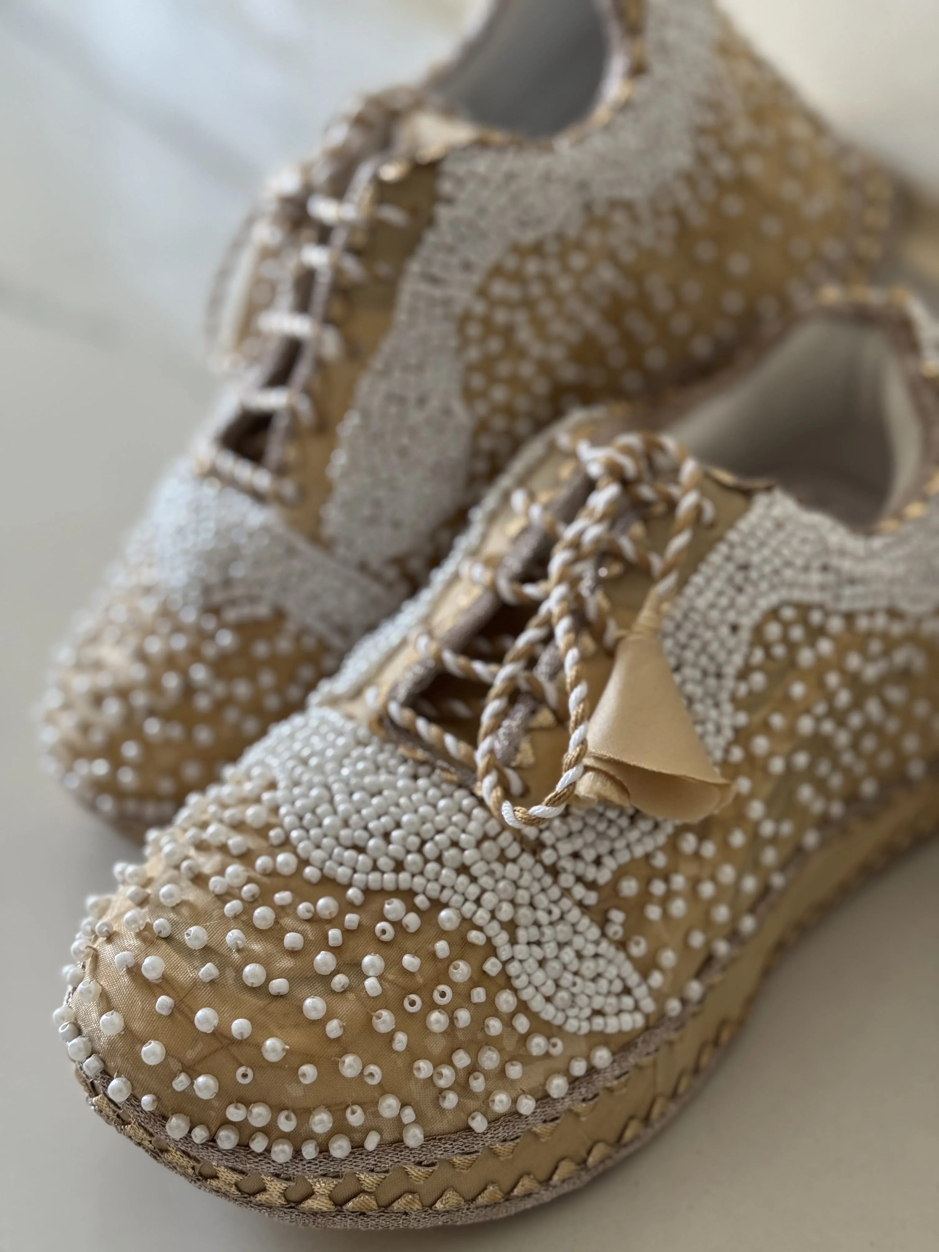 SNOW PEARL BRIDAL CHUNKY SNEAKERS