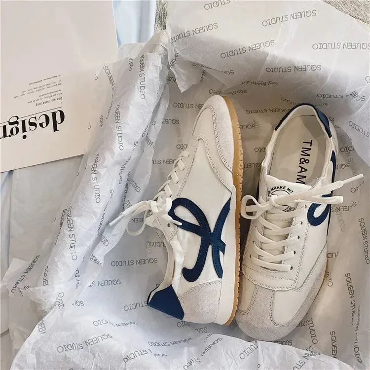 Spring and Fall Comfortable Breathable Walking Shoes Retro Shoes Flat Casual Shoes Women's Lightweight Classic Sneakers