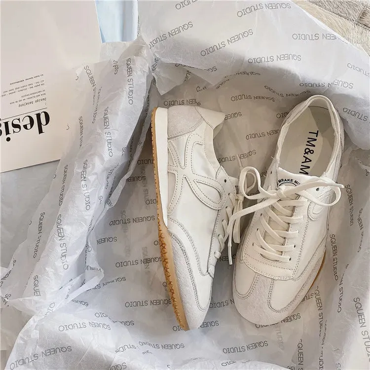 Spring and Fall Comfortable Breathable Walking Shoes Retro Shoes Flat Casual Shoes Women's Lightweight Classic Sneakers