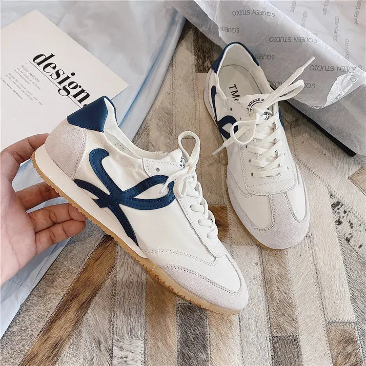 Spring and Fall Comfortable Breathable Walking Shoes Retro Shoes Flat Casual Shoes Women's Lightweight Classic Sneakers