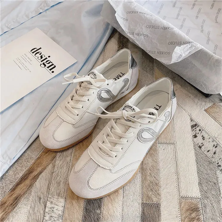 Spring and Fall Comfortable Breathable Walking Shoes Retro Shoes Flat Casual Shoes Women's Lightweight Classic Sneakers