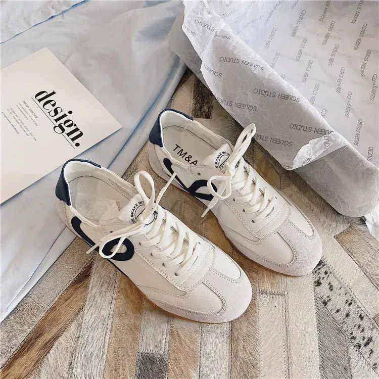 Spring and Fall Comfortable Breathable Walking Shoes Retro Shoes Flat Casual Shoes Women's Lightweight Classic Sneakers