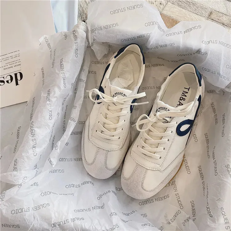 Spring and Fall Comfortable Breathable Walking Shoes Retro Shoes Flat Casual Shoes Women's Lightweight Classic Sneakers