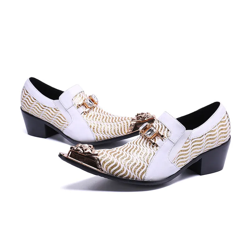 Spring men's formal leather shoes men's Korean version of genuine leather business casual men's shoes British trendy wedding shoes soft-soled shoes men's