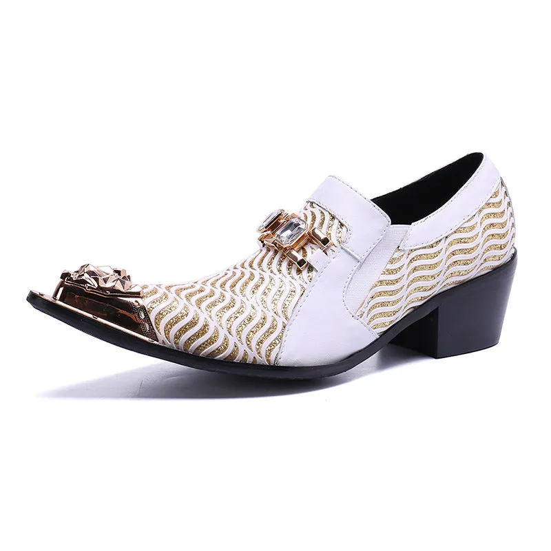 Spring men's formal leather shoes men's Korean version of genuine leather business casual men's shoes British trendy wedding shoes soft-soled shoes men's