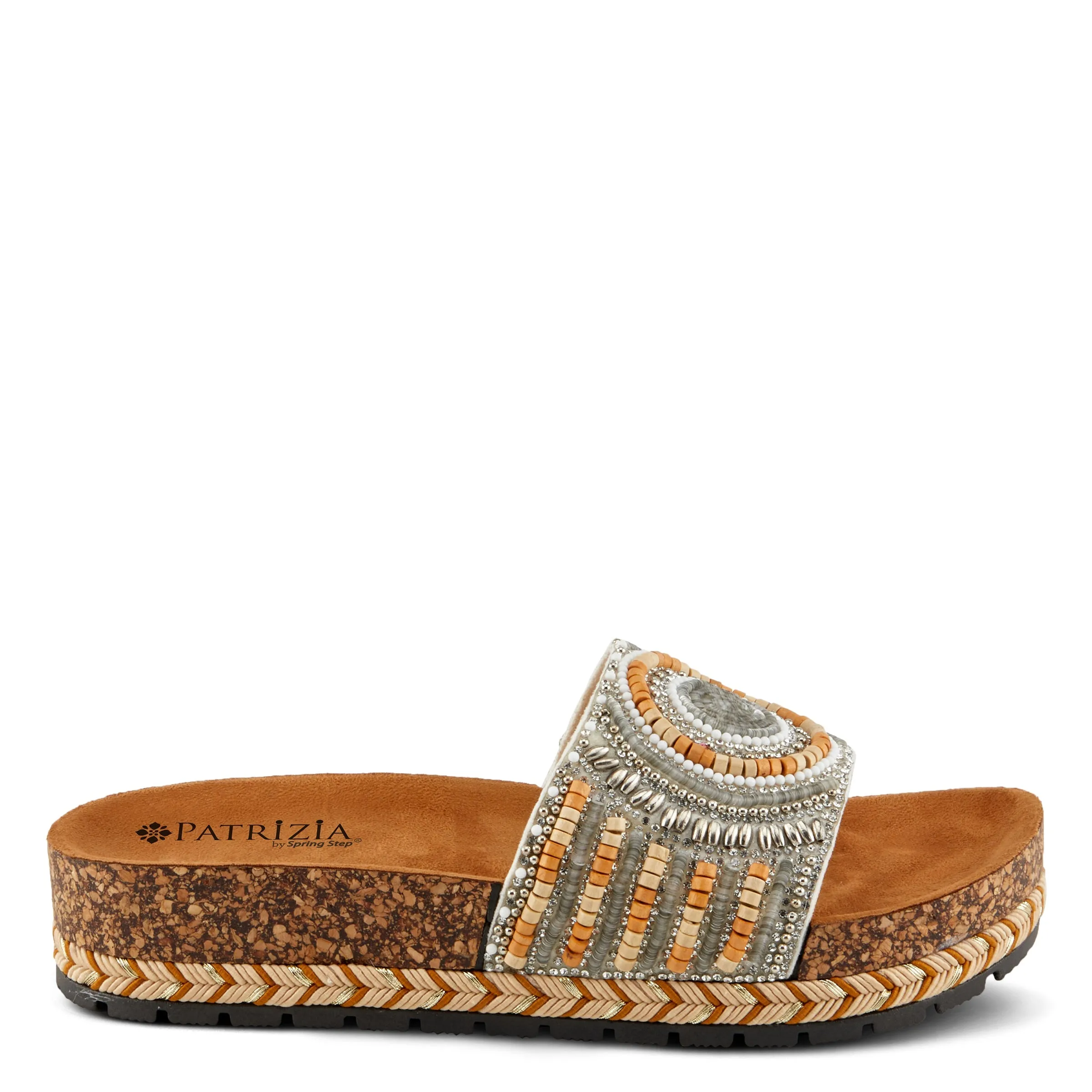 Spring Step Shoes  Patrizia Swirla Sandals Women’s Multicolor Vegan Wedge