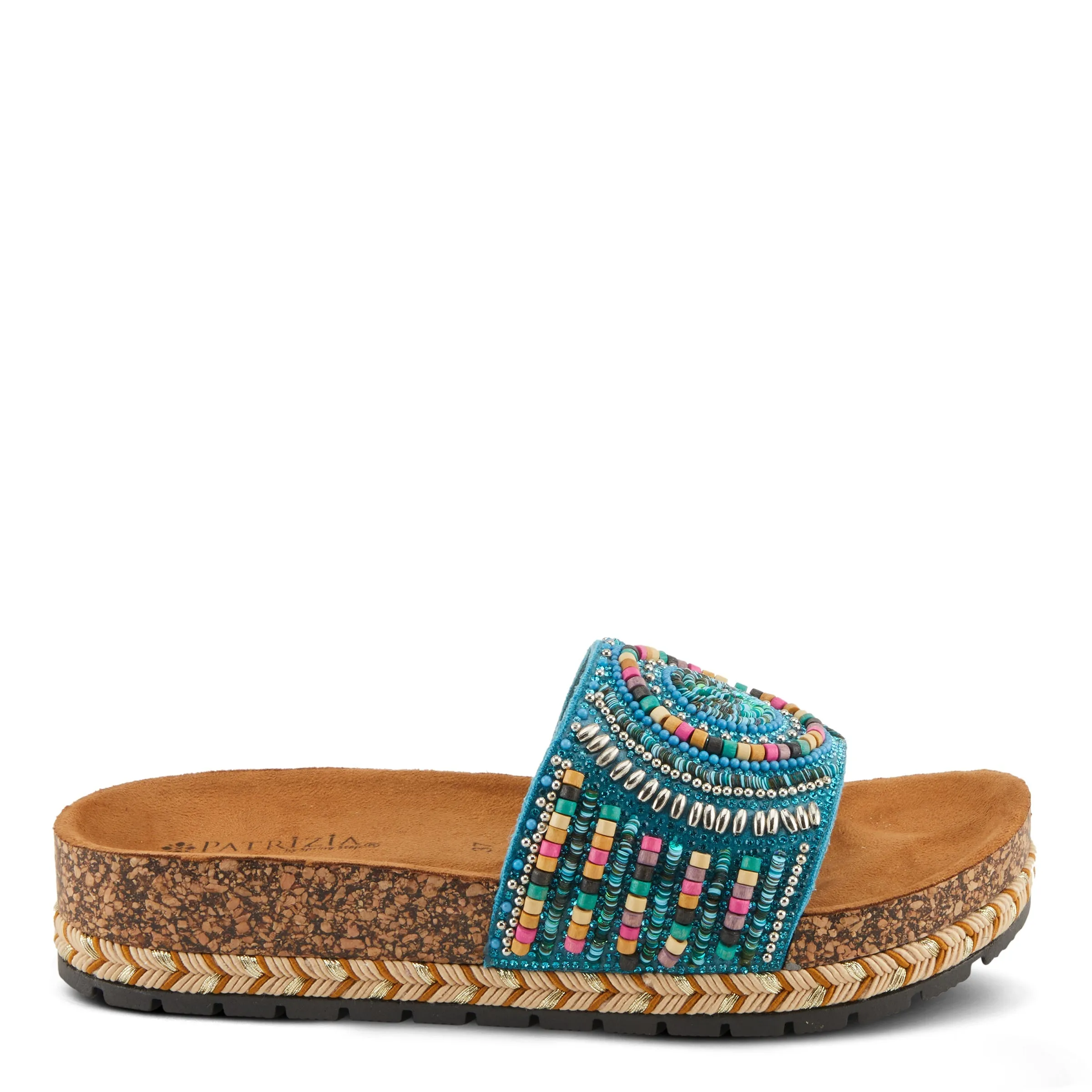 Spring Step Shoes  Patrizia Swirla Sandals Women’s Multicolor Vegan Wedge