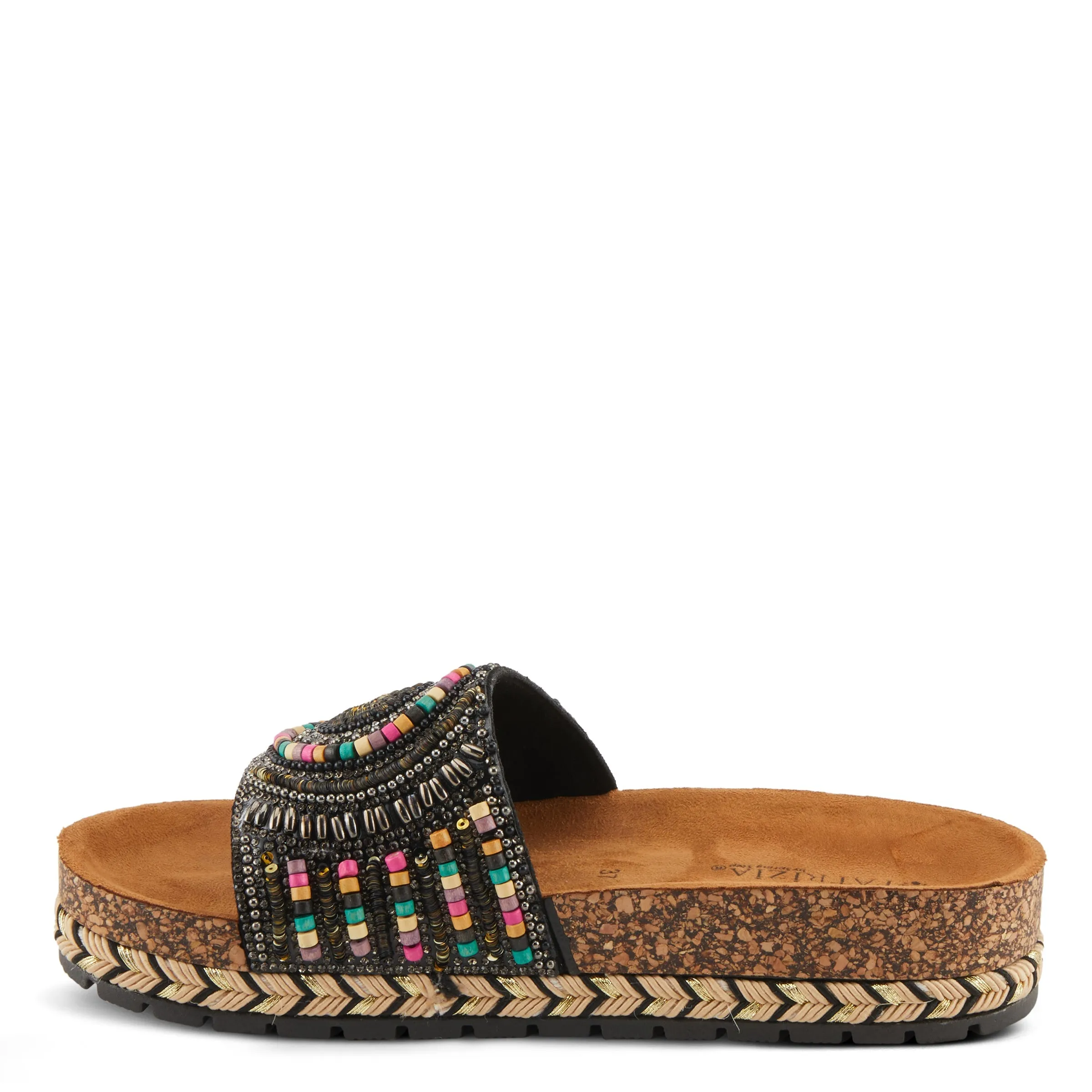 Spring Step Shoes  Patrizia Swirla Sandals Women’s Multicolor Vegan Wedge