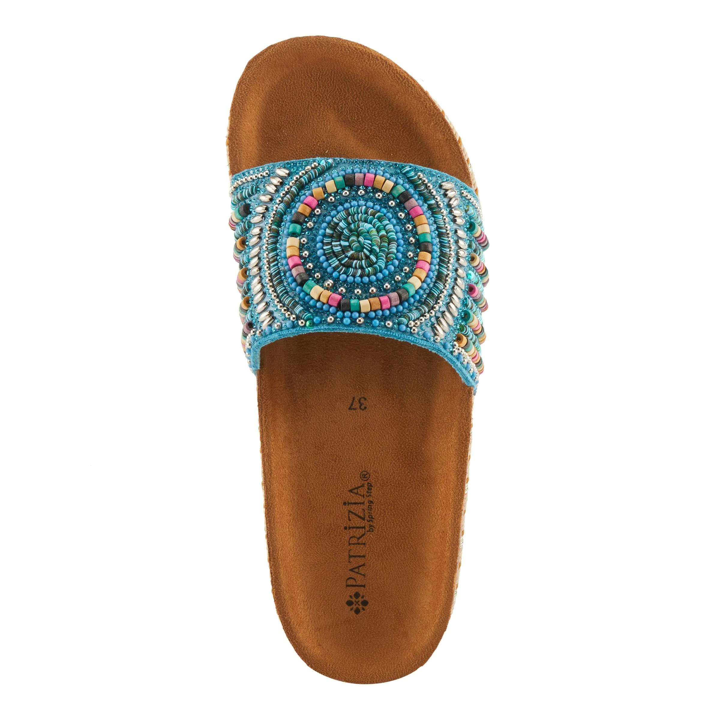 Spring Step Shoes  Patrizia Swirla Sandals Women’s Multicolor Vegan Wedge
