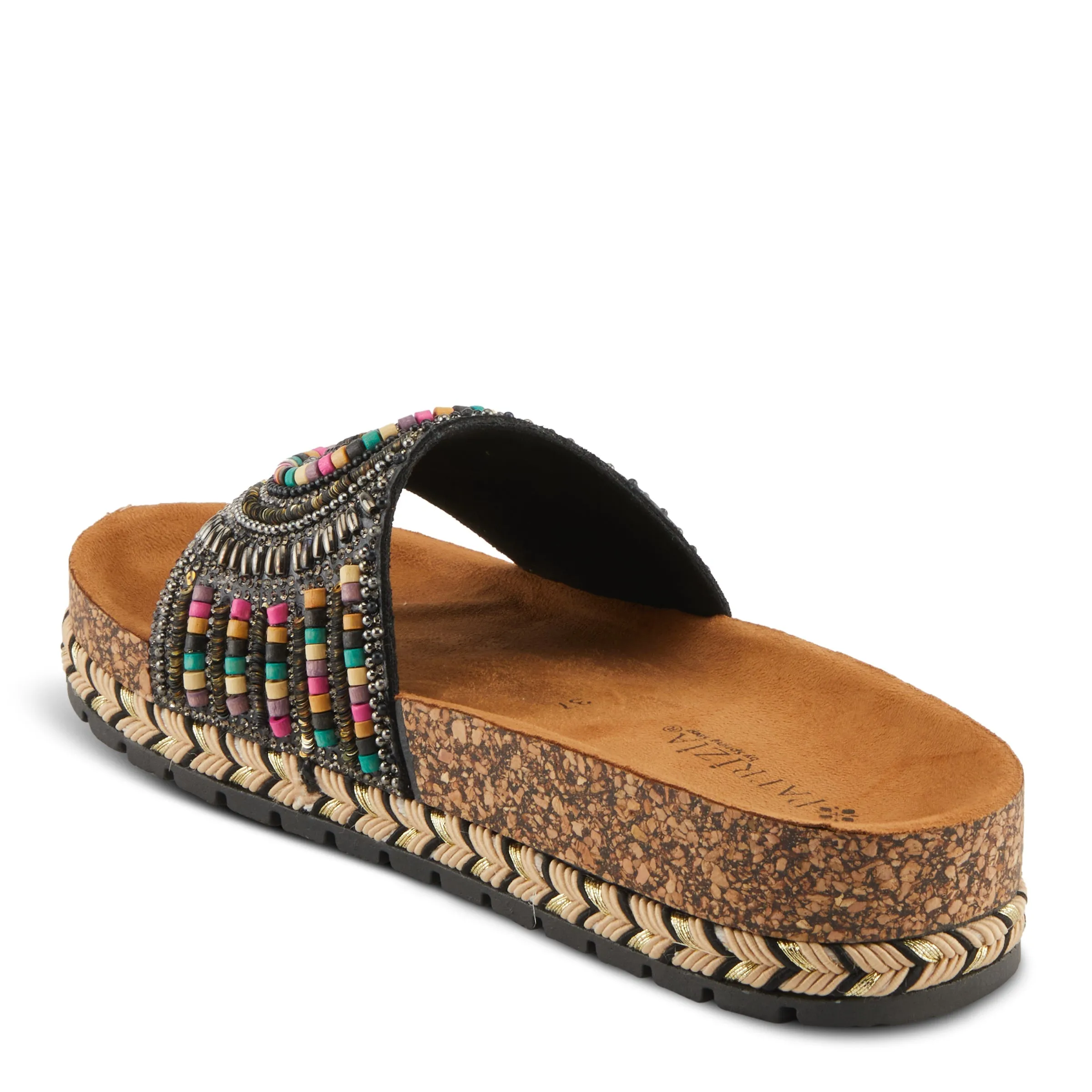 Spring Step Shoes  Patrizia Swirla Sandals Women’s Multicolor Vegan Wedge