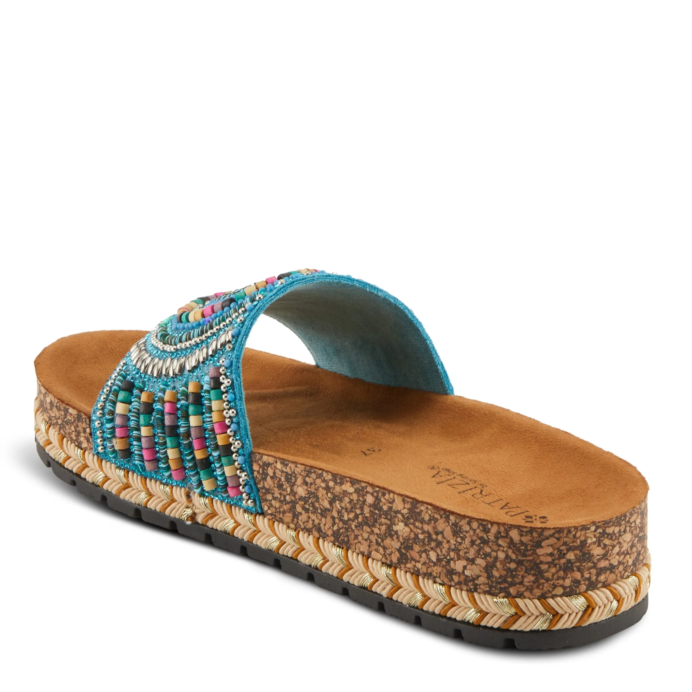 Spring Step Shoes  Patrizia Swirla Sandals Women’s Multicolor Vegan Wedge