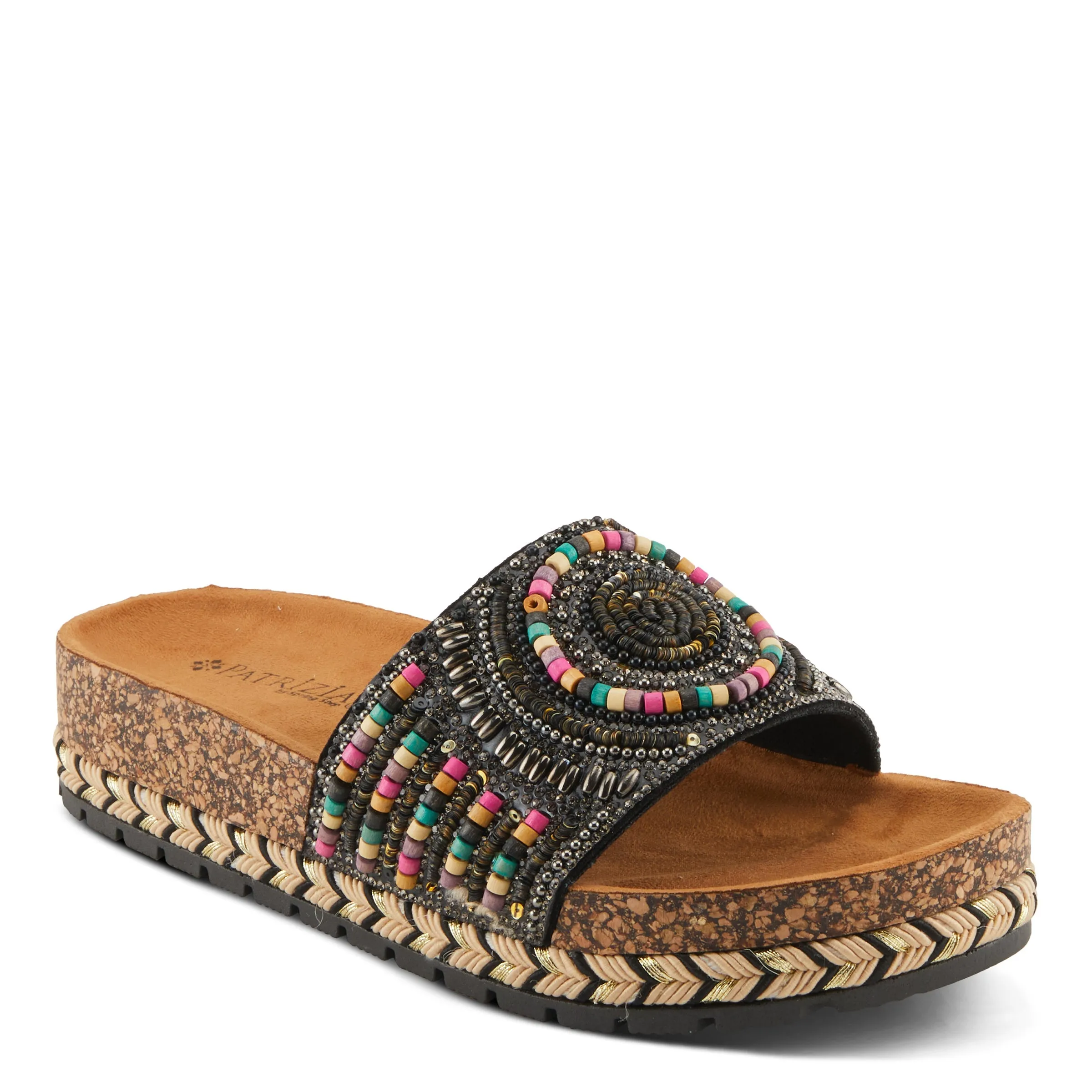Spring Step Shoes  Patrizia Swirla Sandals Women’s Multicolor Vegan Wedge