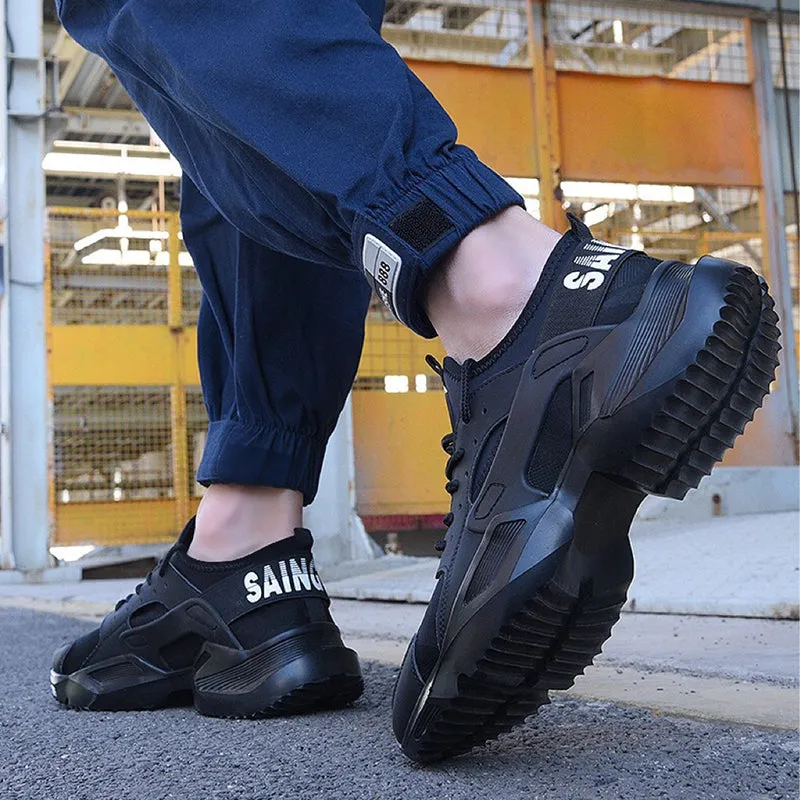 Steel toe Work shoes for Men Composite Toe Work Safety Shoes Slip-Resistant Work shoe Waterproof Lightweight