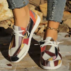 Trendy Plaid Canvas Shoes