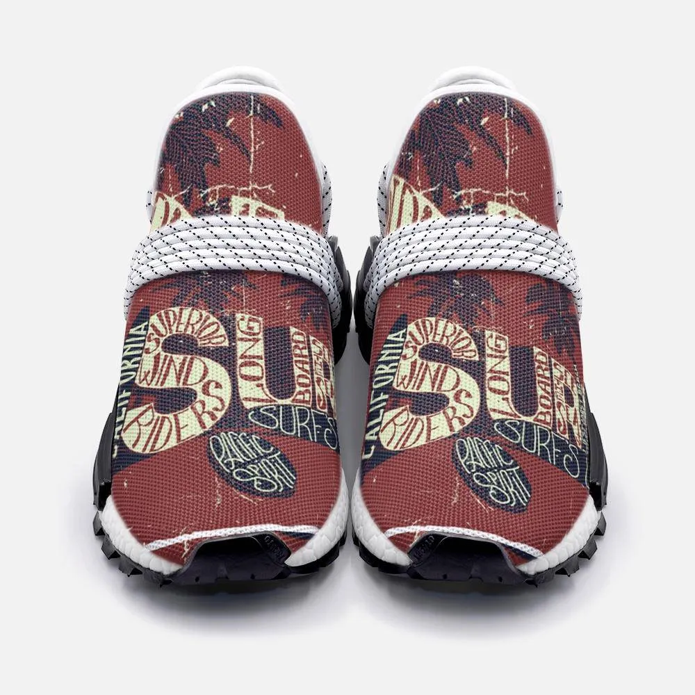 two palms and three surfing boards Unisex Lightweight Custom shoes