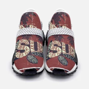 two palms and three surfing boards Unisex Lightweight Custom shoes