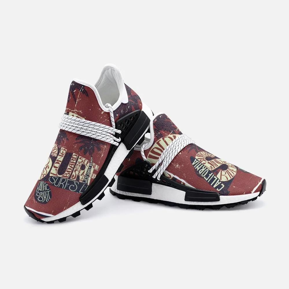 two palms and three surfing boards Unisex Lightweight Custom shoes