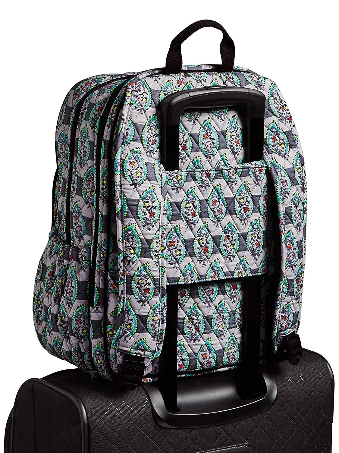 Vera Bradley Campus Tech Backpack in Paisley Stripes Signature Cotton