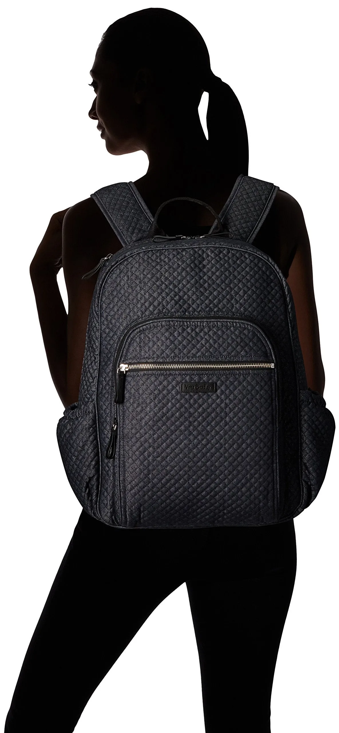 Vera Bradley Women's Iconic Campus Backpack, denim navy
