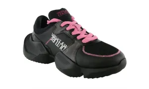Versace Jeans Couture  Black/Pink Fashion Chunky Sole Lace-Up Sneakers