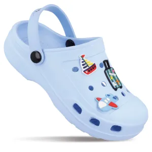 Walkaroo Kids Clogs  - WK397 Sky Blue