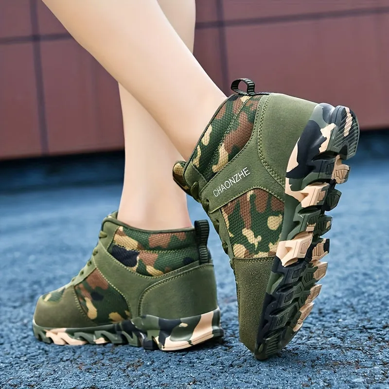 Women's Camouflage Running Shoes | Lightweight High Top Sneakers