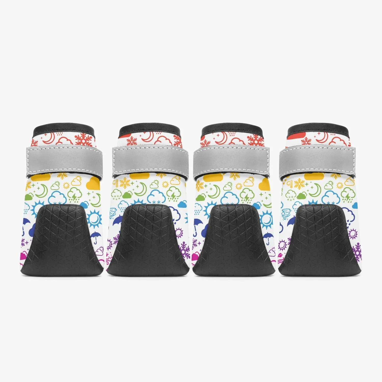 Wx Icon (White/Rainbow) Pet Booties
